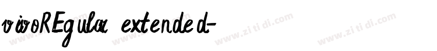 vivoREgular extended字体转换